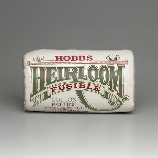 Hobbs - Heirloom Fusible 80/20 Cotton/Poly Blend Batting - Queen