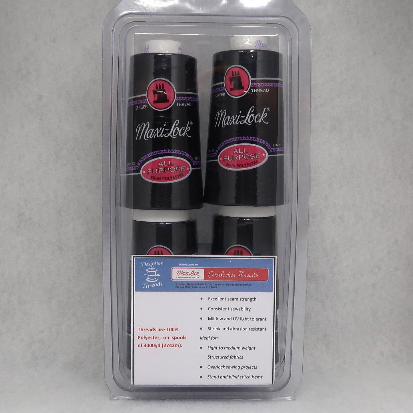Maxi-Lock - Black 4-Pack
