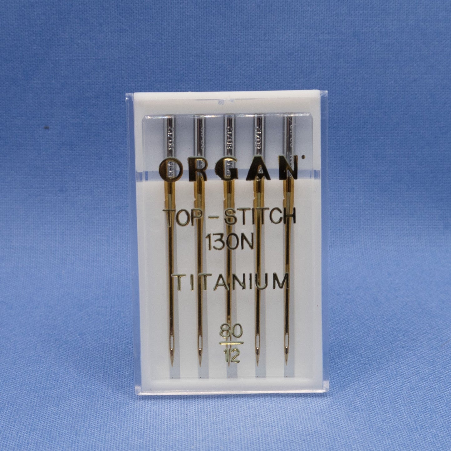 Organ Needles TOP STITCH 130N Titanium Size: 12/80