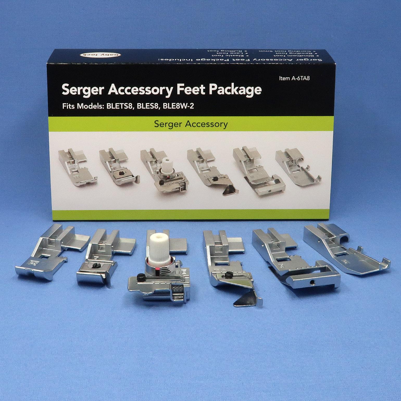6 Pack of Accessory Feet (8-Thread Machines)
