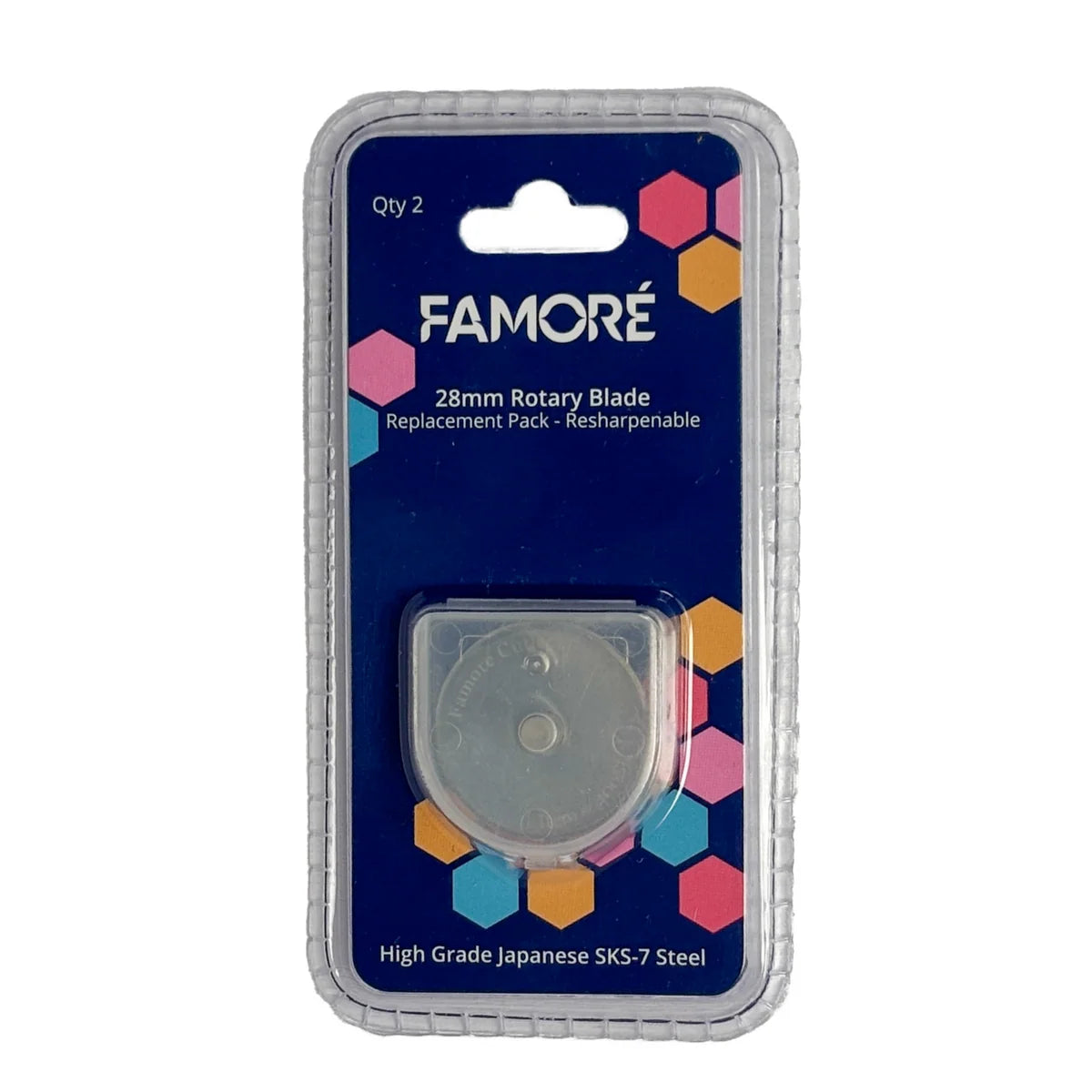 Famoré 28mm Rotary Cutter Replacement Blades - 2 Pack