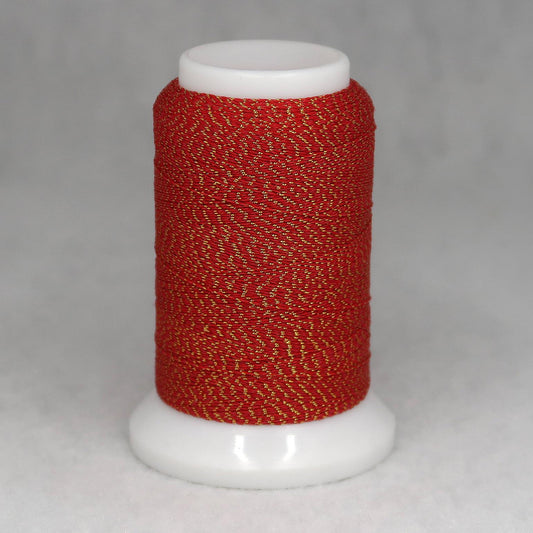 Woolly Metallic - Red + Gold