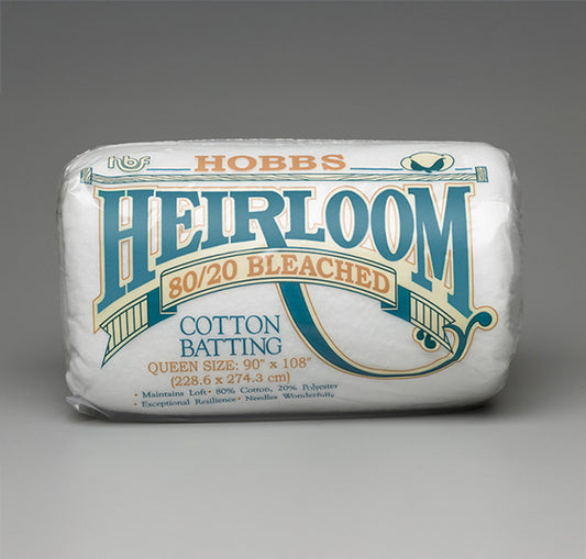 Hobbs - Heirloom Premium Bleached 80/20 Cotton/Poly Blend Batting - Queen