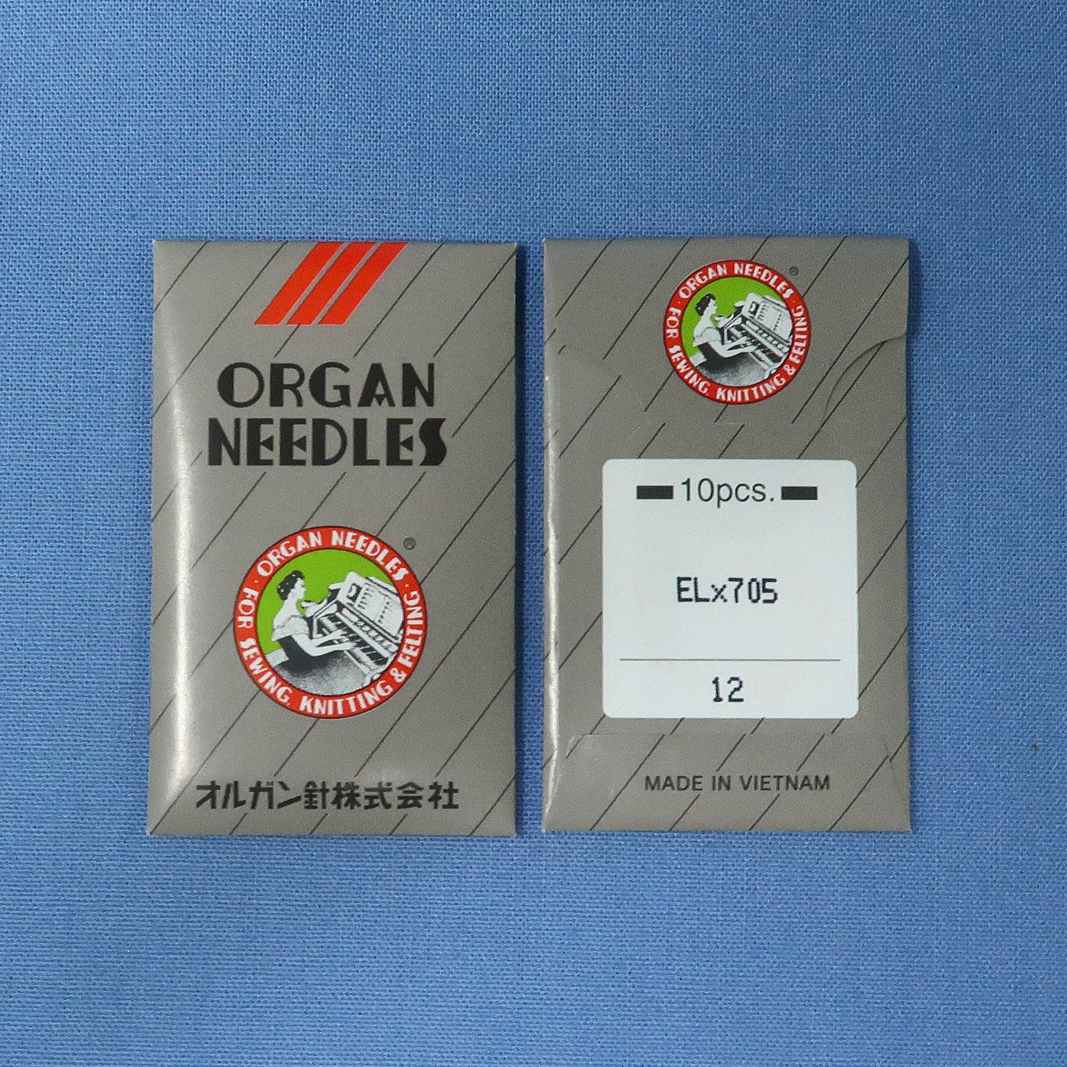 Organ Needles ELx705 Size: 12 (8-Thread)
